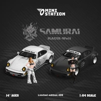 Mini Station 1:64 RWB 964 Ducktail SAMURAI limited499 Diecast Model Car 1