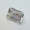 Moissanite Stone D Color Emerald Cut VVS1 Gemstone  Diy Charms Jewelry Material Pass Diamond Tester with GRA Certificate 4