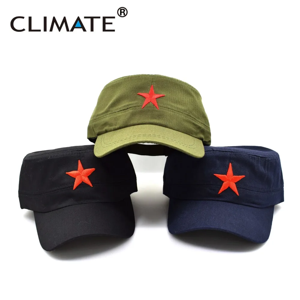 Climate Communist Cap Caps Hats Men Red 