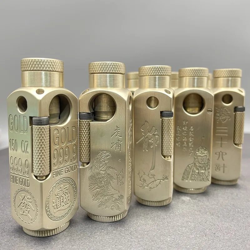 Briquet Vintage, Briquet au kérosène, allumage à Pression latérale