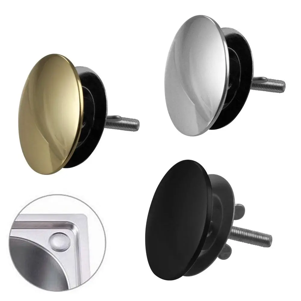 Durable Stainless Steel Faucet Hole Cover Universal Matte Black Sink Hole Cap Leakage Prevention Sink Stopper Counter Plugs