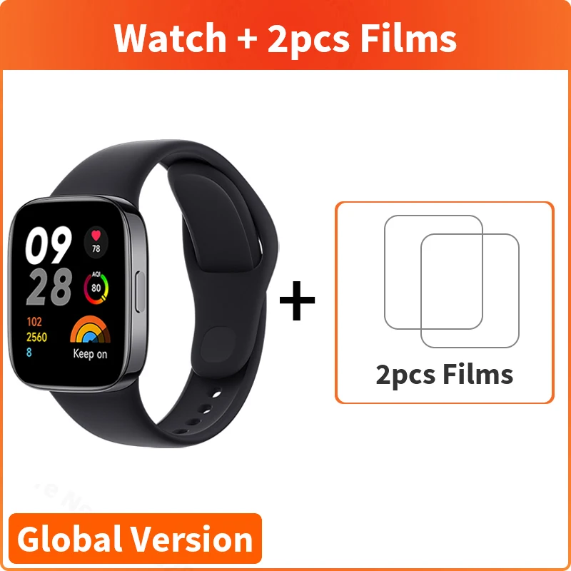 Global Version xiaomi Redmi Watch 3 GPS Smart Watch AMOLED Screen Bluetooth  Call