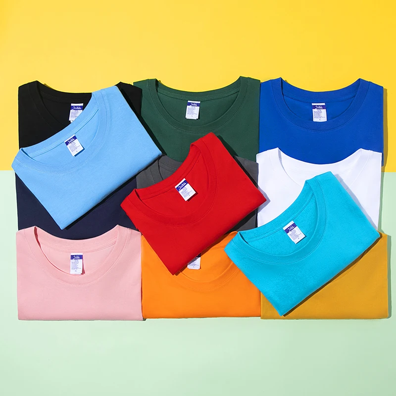 260gsm 100% Cotton T-shirt Men Women Custom Logo Pattern