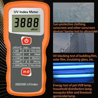 SM206E UV Index Meter Digtial Ultraviolet Radiation Intensity Tester UVA UVB In Sunlight Sunscreen Solar Film Blocking Detector 2