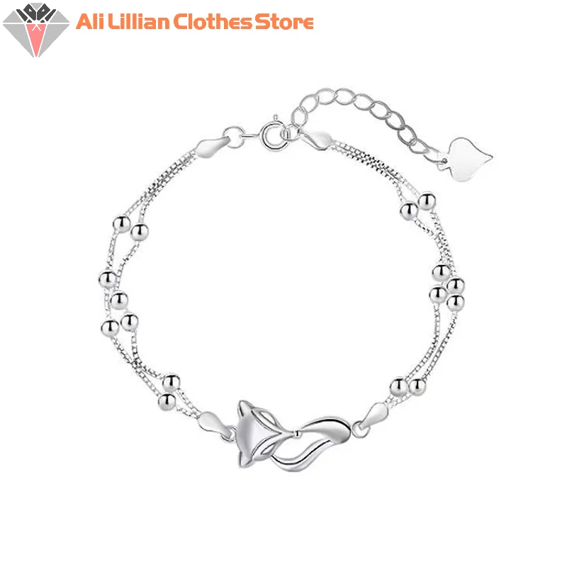 Fox Chain Bangle Bracelet for Women Girls