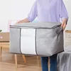 Non-woven Portable Clothes Storage Bag Organizer Folding Closet Organizer for Pillow Quilt Blanket Bedding 4