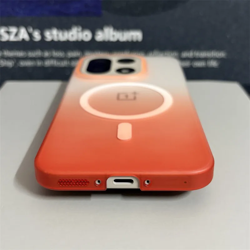 Ultra-Thin Gradient Matte Translucent Shockproof PC Case with MagSafe Compatibility