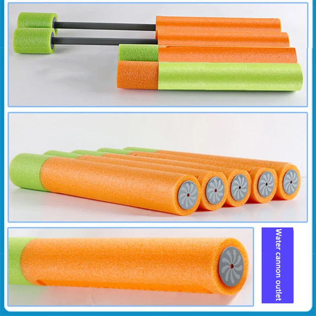 6Pcs Water Gun EVA Water Blaster Play For Fun For Summer Beach Swimming Pool Boys Girls Cannon Lightweight Water Squirt Toy 6