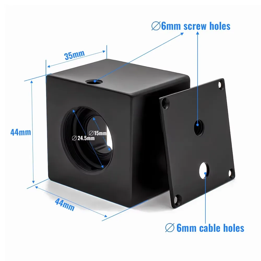 WGWK HD 카메라 하우징 IP USB CCD 산업용 보드 카메라용 브래킷이 있는 소형 알루미늄 금속 인클로저 CS M12 마운트