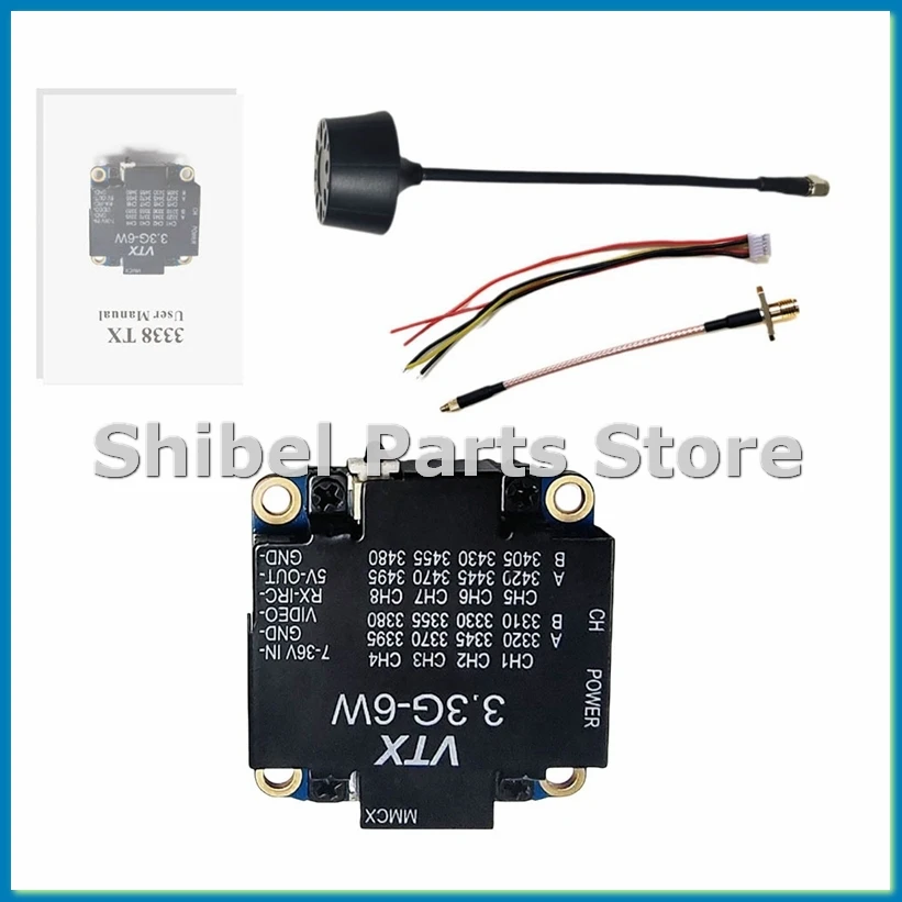 3.3G 6W VTX 6000mW 16CH FPV 비디오 송신기 장거리 FPV 레이싱 드론 프레임-A86Z용 무선 송신기 모듈