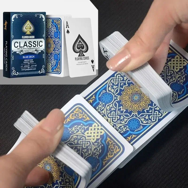 Playing Cards Waterproof PVC Polka Dot Playing Cards Washable Adult Christmas Gift Parties Bars Family Gatherings