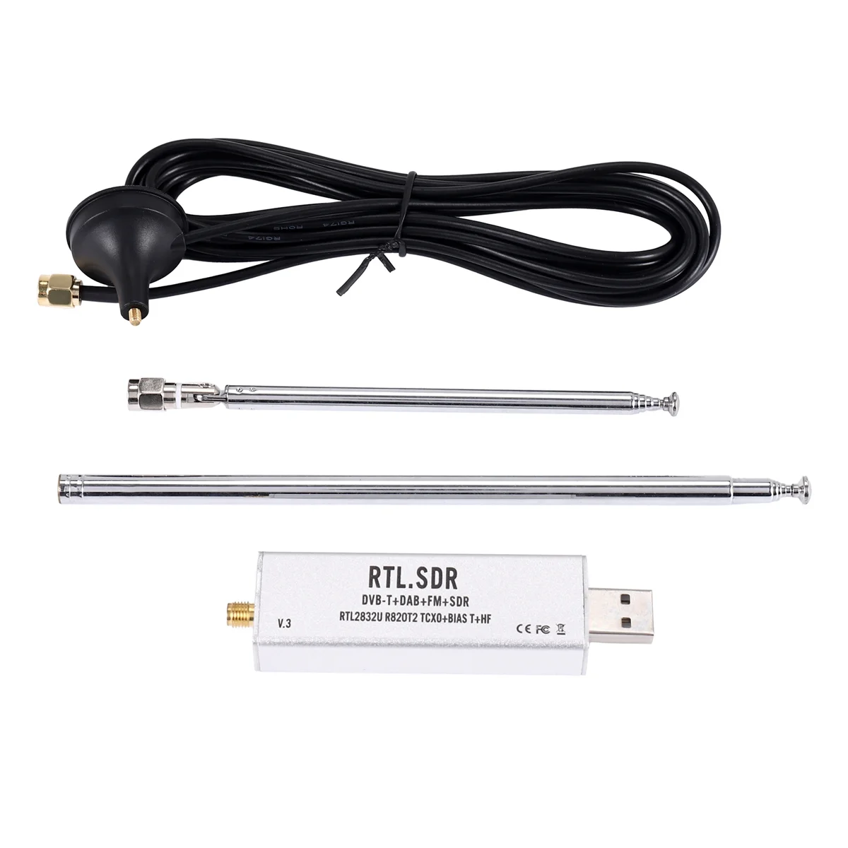 RTL-SDR Blog RTL SDR Receiver V3 RTL2832U 0.1MHz-1.7GHz TCXO SMA Software Defined Radio Receiver With Antenna NND software defined radio