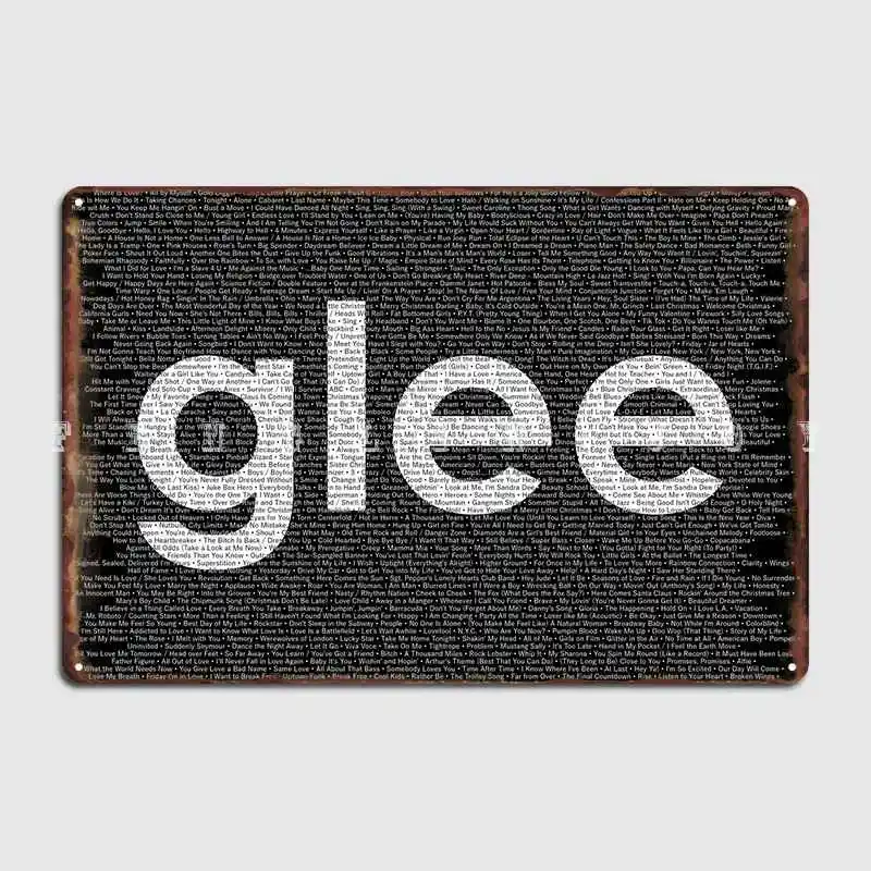 

Songs Of Glee Poster Metal Plaque Plaques Club Bar Design Wall Cave Tin Sign Poster