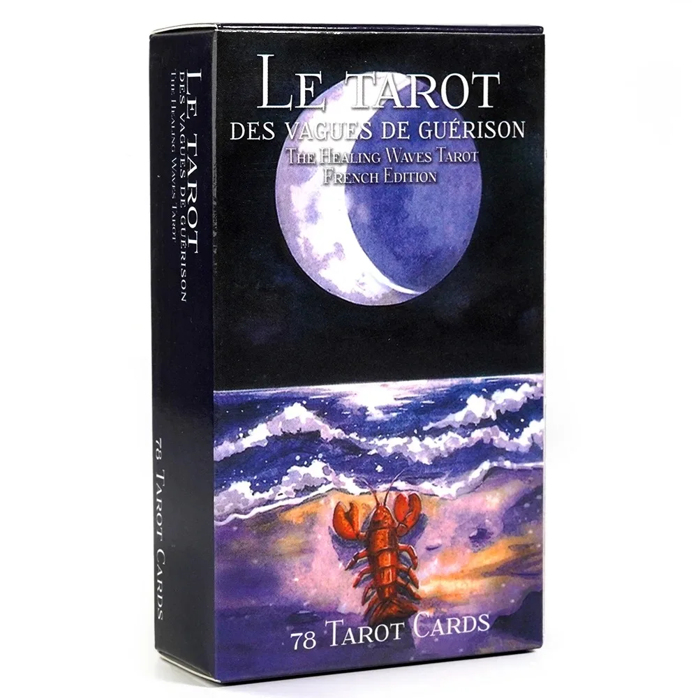

78pcs Cards Le Tarot Des Vaguse De Guerison The Healing Waves Tarot French Edition Beginner Oracle Cards Party Table Board Game