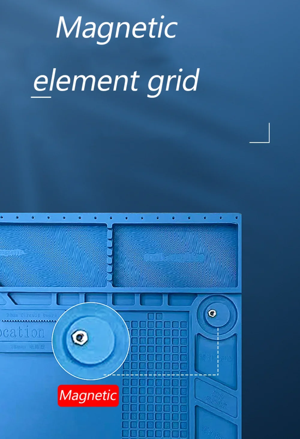 Tappetino Per Saldatura In Silicone 30x20cm - Antistatico, Resistente Al Calore Fino A 500°C - Foto 3