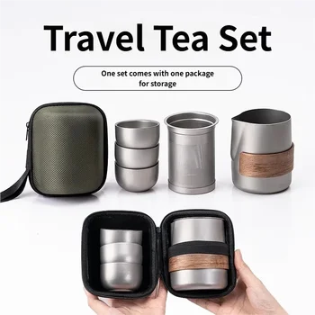 Titanium Portable Camping Tea Cup 1