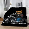 Cartoon Anime Printed Blanket Picnic Blankets POLO Bears Warm Blanket Soft and Comfortable Blanket Home Travel Birthday Gift 6