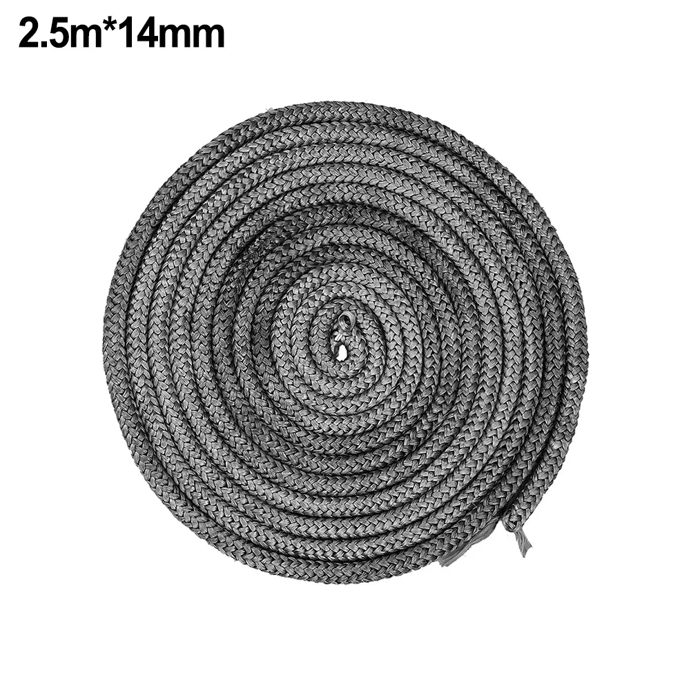 Sealing Cord Fiberglass Rope Seal Stove Door Cord Gasket 8/10/12/14/16mm Black Fiberglass For Chimney Fireplace