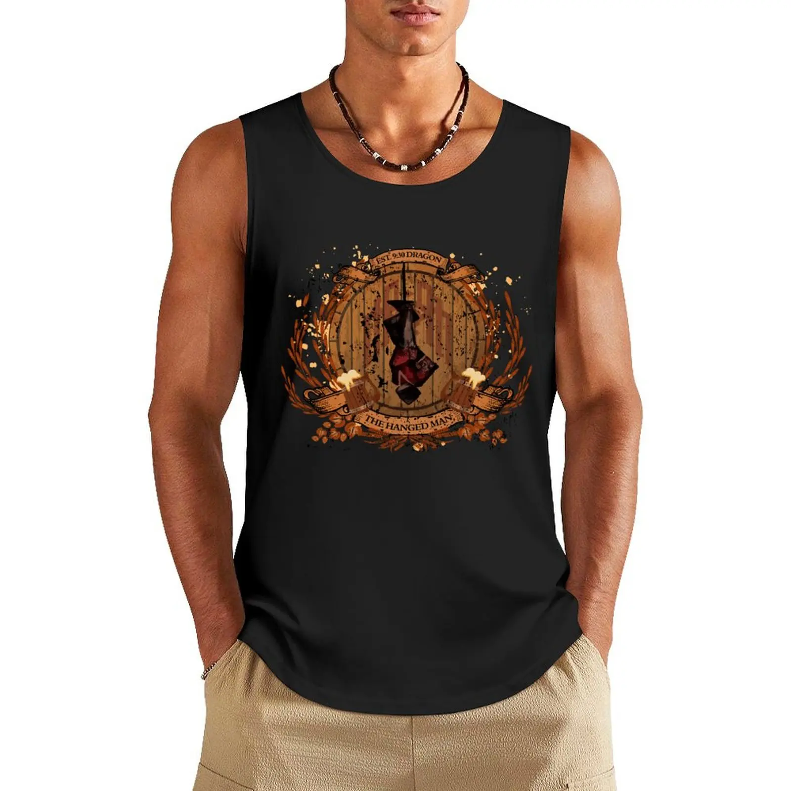 

The Hanged Man Tank Top singlets for men gym t-shirts