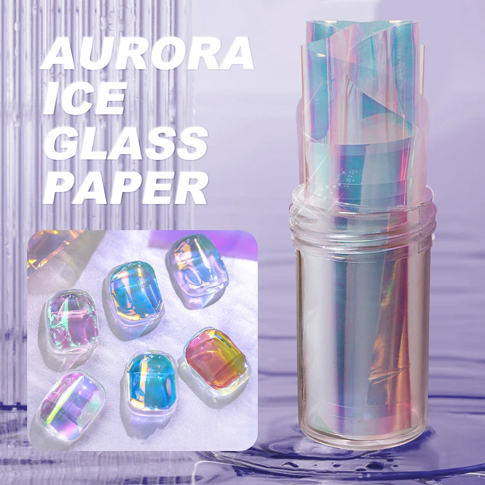 

Nail Sequin Stickers Nail Decorations Aurora Cellophane Self-adhesive Nail Charm Accessories for Manicure Parts