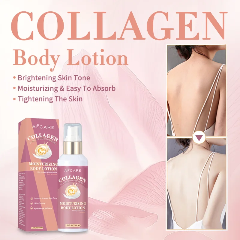 Collagen Body Lotion Whitening Body Cream Moisturizing Brightening Skin Anti-aging Balance Skin Tone Nourishing Body Care 5