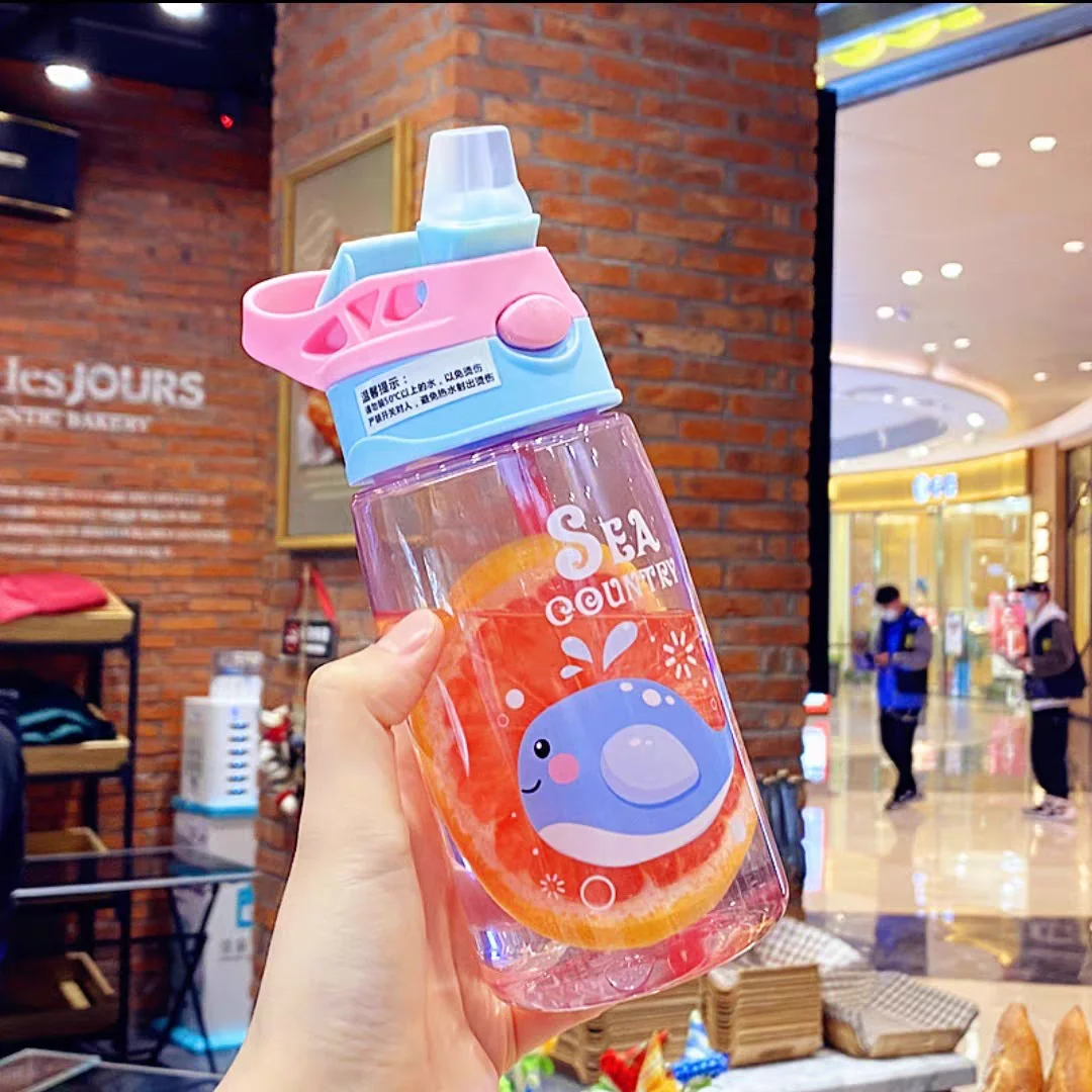 Water Bottle Sports Water Bottle Sports Bottle Plastic Cup 480ML sports cup Sippy cup