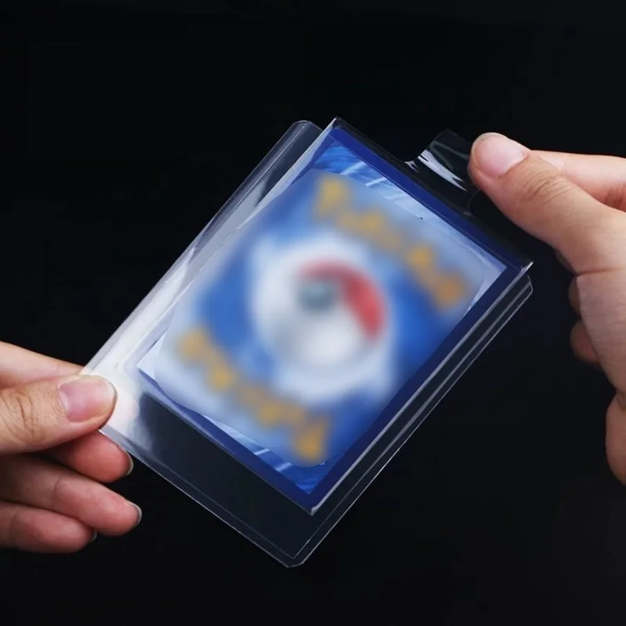 100 Stück 65*90mm Kartenhüllen für Pokmo-Karten, transparente Spielkarten-Schutzhüllen, Sammelmappe, Geschenk für Kinder – Detail 4