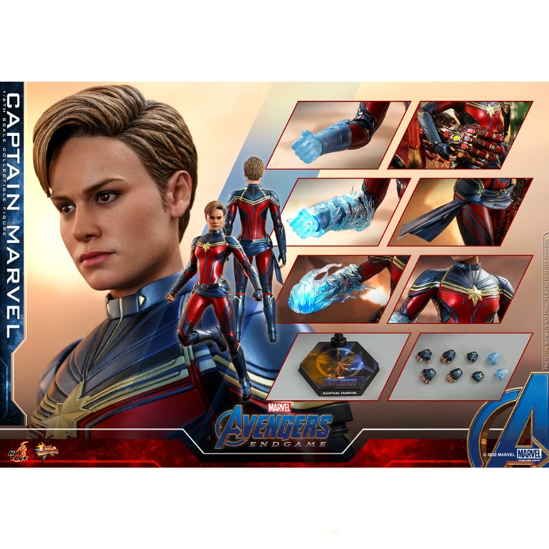 

In Stock HotToys MMS575 Avengers 4 Captain Marvel 2.0 1/6 Soldier Animation Action Figure Toy Gift Model Collection Hobby