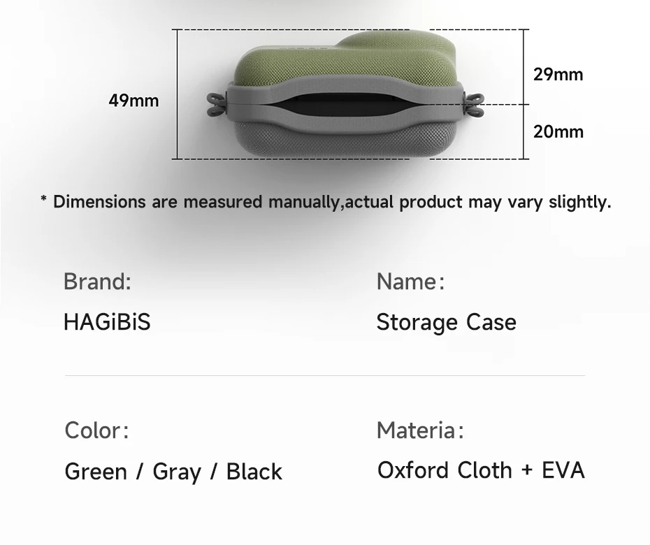 Hagibis Carrying Case for DJI Osmo Action 3/4/5Pro/6