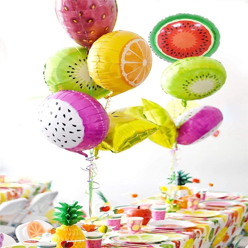 

18 Inch Fruit Theme Watermelon Strawberry Foil Balloon Child Toys Birthday Decoration Helium Balloon Baby Shower Party Supplies
