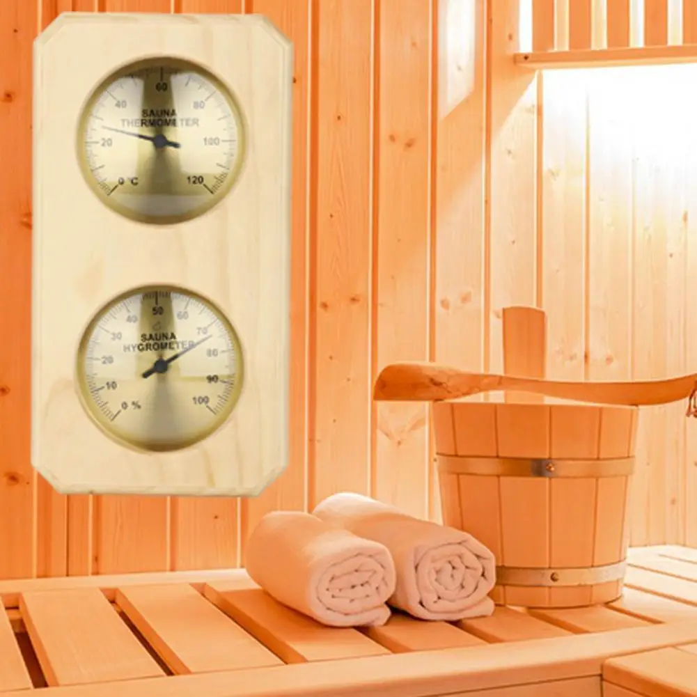

Практичный термометр для сауны, Подвесной деревянный гигрометр, износостойкий контроль температуры