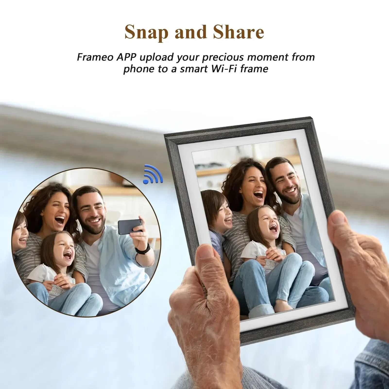 Description Picture 5 of itemDigital Picture Frame Farmeo 10.1Inch 32GB Smart WiFi Digital Photo Frame with 1280x800 IPS HD Touch Screen For Family Xmas Gift