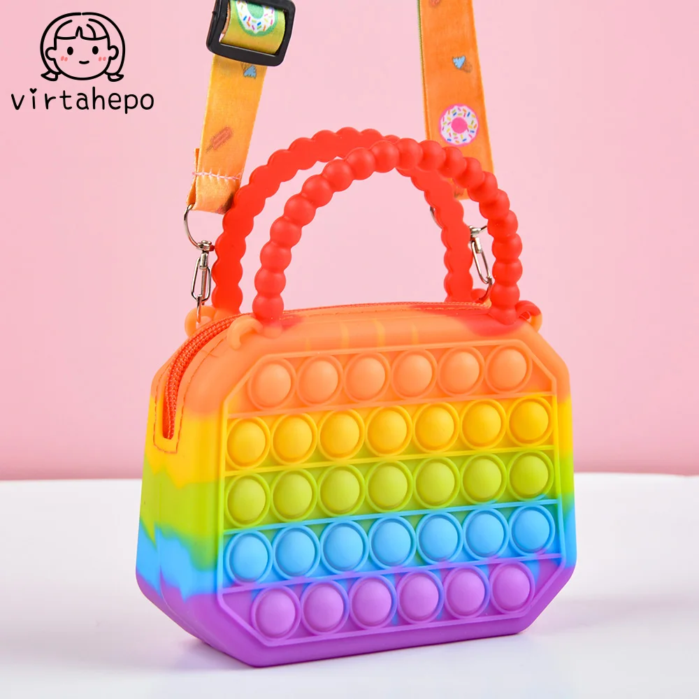 LovelyWalletforbabyAntistressPopsShoulderBagChildrenGirlsCute