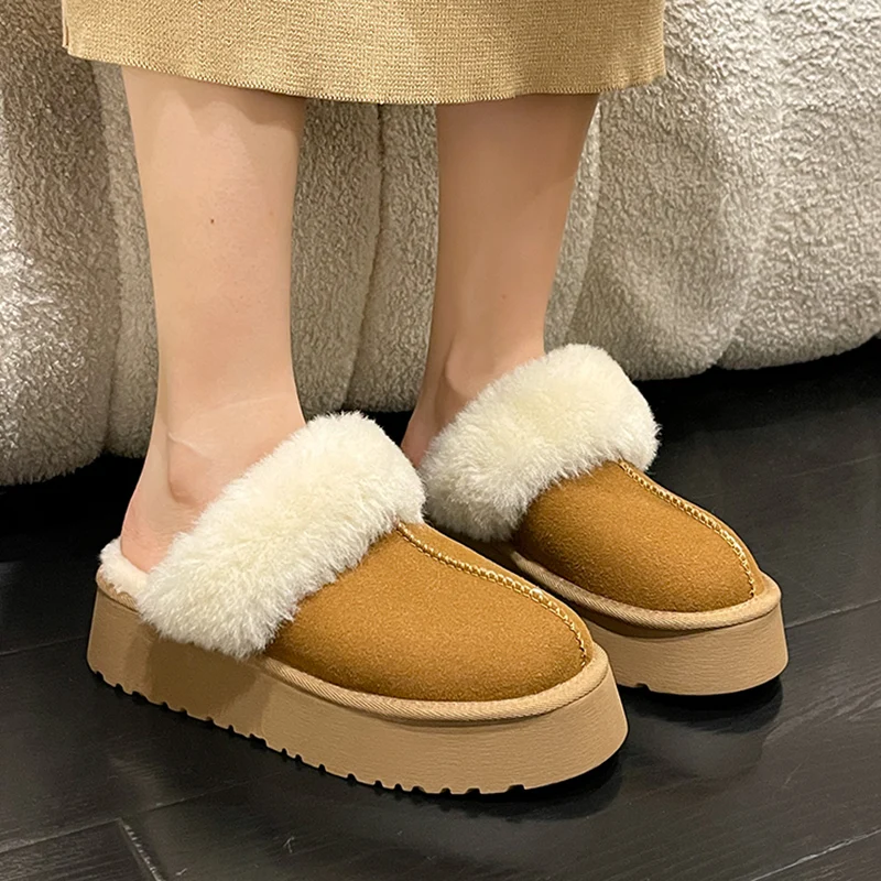 Women's Slippers Winter Brand Designer Plush Warm Shoes Unisex Indoor  Outdoor Flip Flops Casual Shoes Zapatos De Mujer Uggs - AliExpress