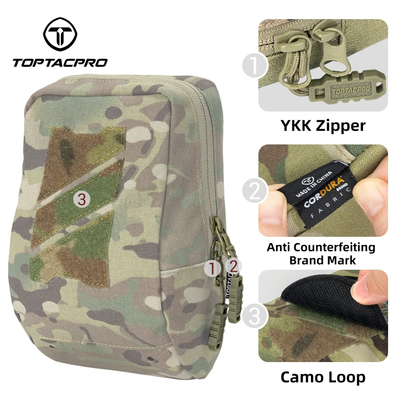 TOPTACPRO Tactique Laser Découpe Camo Magazine Carrier Pouch TOPTACPRO Tactique Laser Découpe Camo Magazine Carrier Pouch