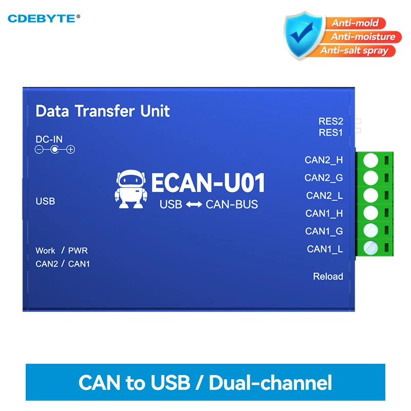 CAN-USB 변환기 버스 분석기, 양방향 절연 송수신기, CAN 2.0 디버거..