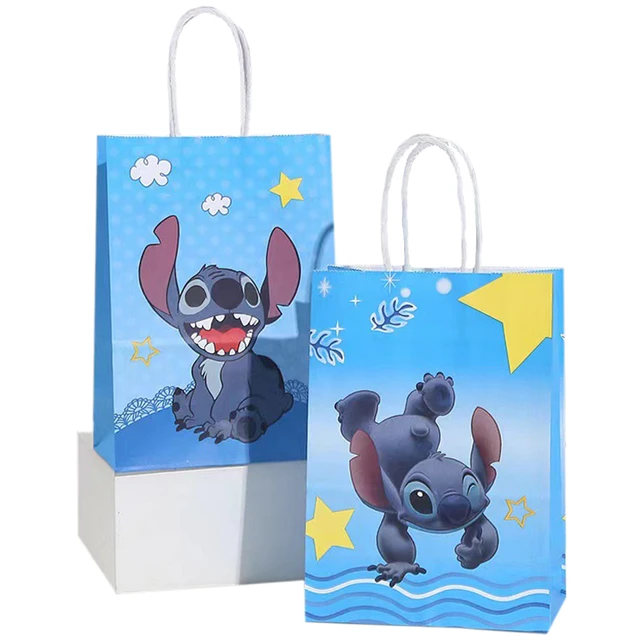 Disney Lilo & Stitch Party Favor Treat Bags with Handles, Disney Candy Bags  for Birthday Party, Party Supply Decorations Pack of 12