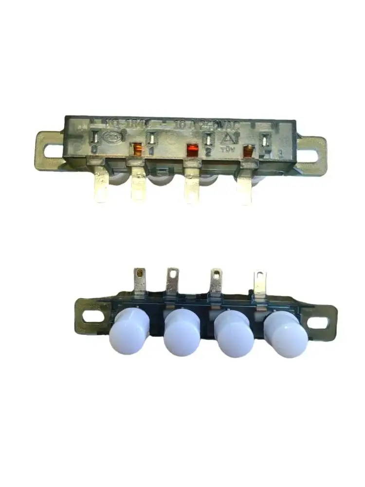 2PCS/Lot Electric Heater Parts 4-Key button Switch KQ-184C KQ-143C 250V 10A