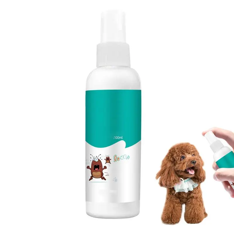 

Pet Protection Spray For Dogs And Cats Indoors Outdoors Gentle Formula Safe To Expel Fleas Ticks Lice On Bedding Kennels 100ml