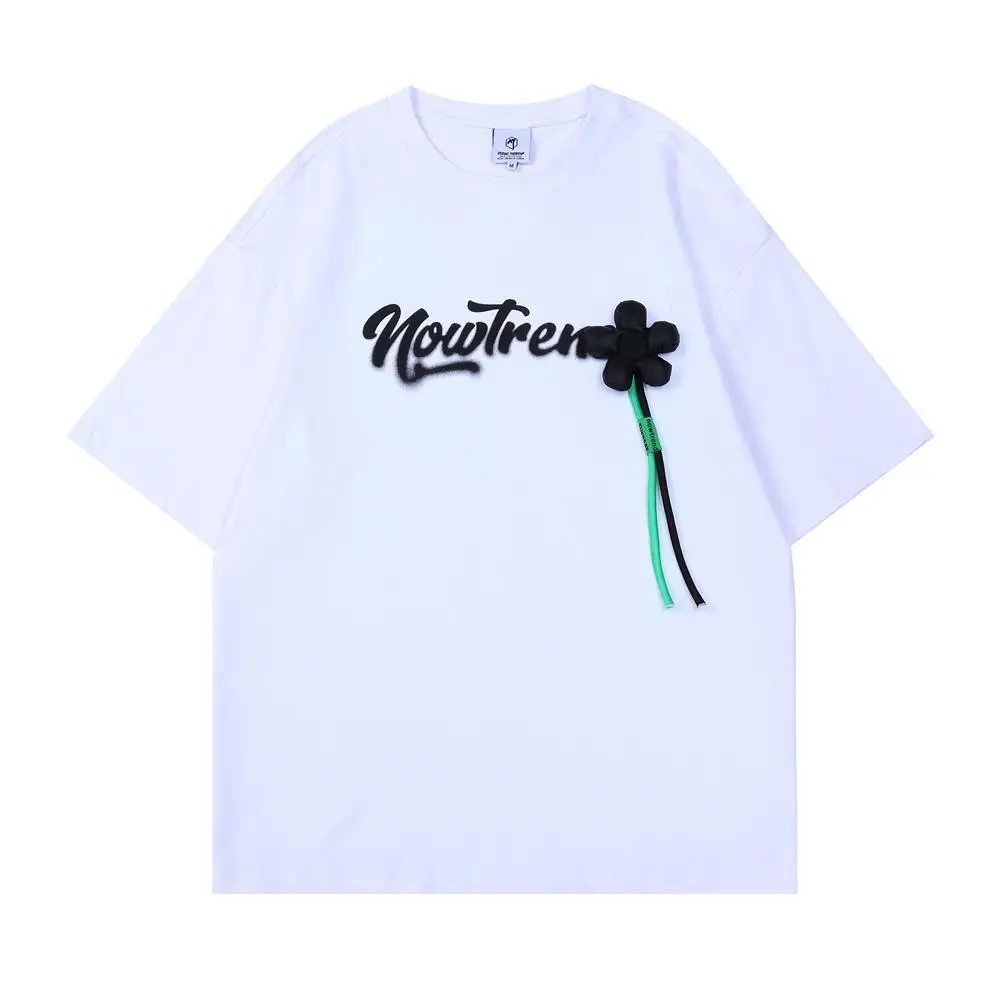 

2024 New American sweet cool style printed graphic T shirt women summer y2k personality Harajuku retro street hip hop T shirt