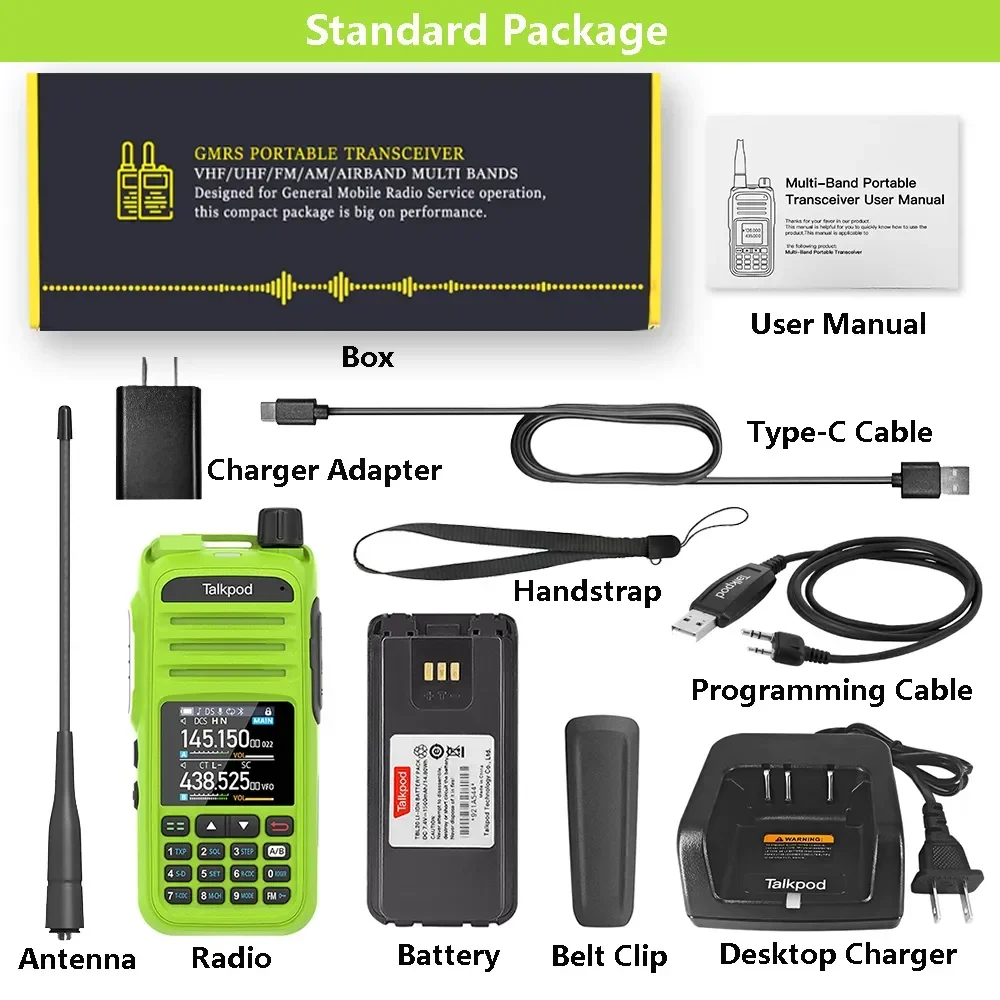 talkpod-radio-portable-a36-plus-walperforated-talkie-radio-cb-ham-am-fm-vhf-uhf-7-bandes-noaa-weather-receive-radio-bidirectionnelle-transcsec-5w