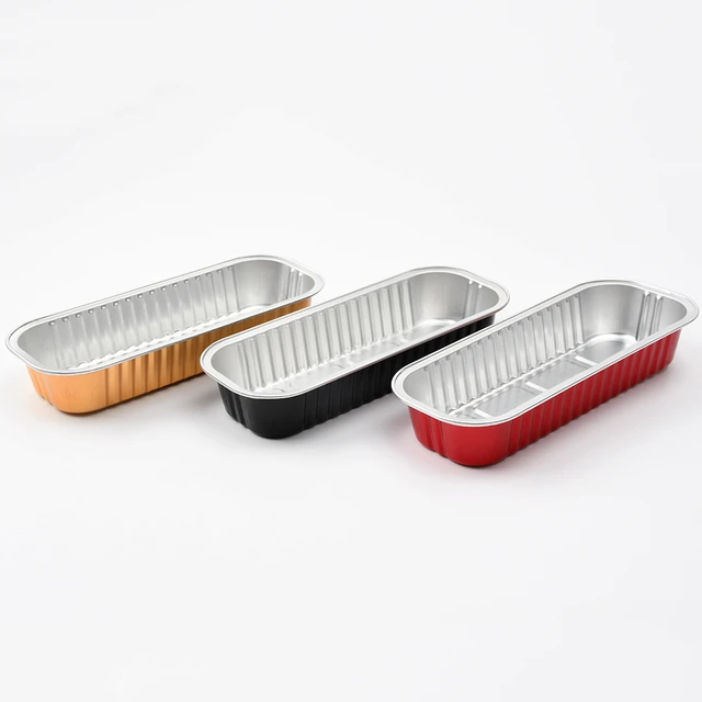 50Pcs Mini Loaf Pans with Lids and Spoons 6.8oz Rectangle Aluminum Foil Baking  Pans Reusable Mini Bread Containers Muffin Tins - AliExpress