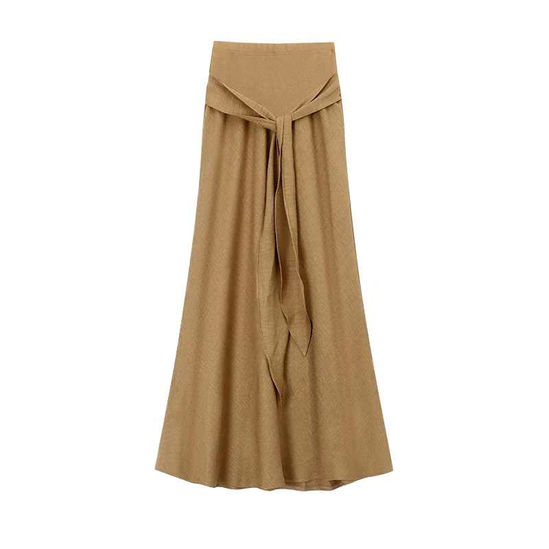 Spring Pregnant Woman Belly Skirts Adjustable Waist Fashion Maternity Irregular Skirt Long Loose Pregnancy Empired Skirts