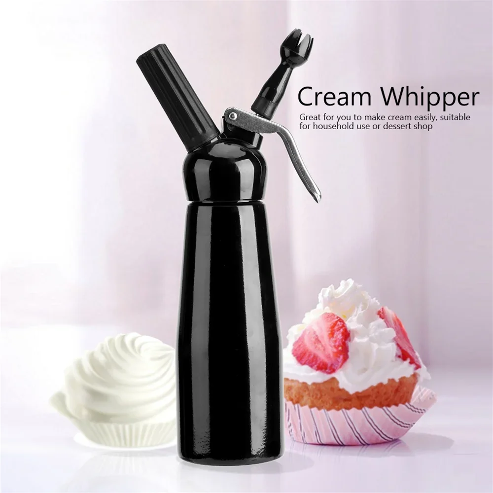 Aluminium Whipped Cream Dispenser Kitchen Whipper Dessert Tools With Baking Nozzles Dropper Dining Foamer Cake Decoration Butter