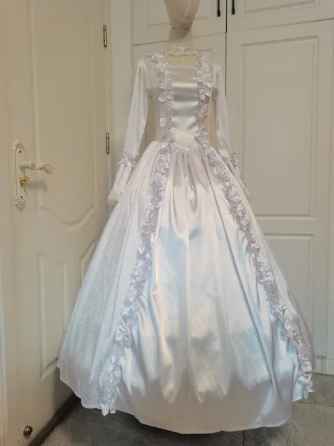 Belle Costume Adult Corset Halloween Costume BITSEACOCO Medieval