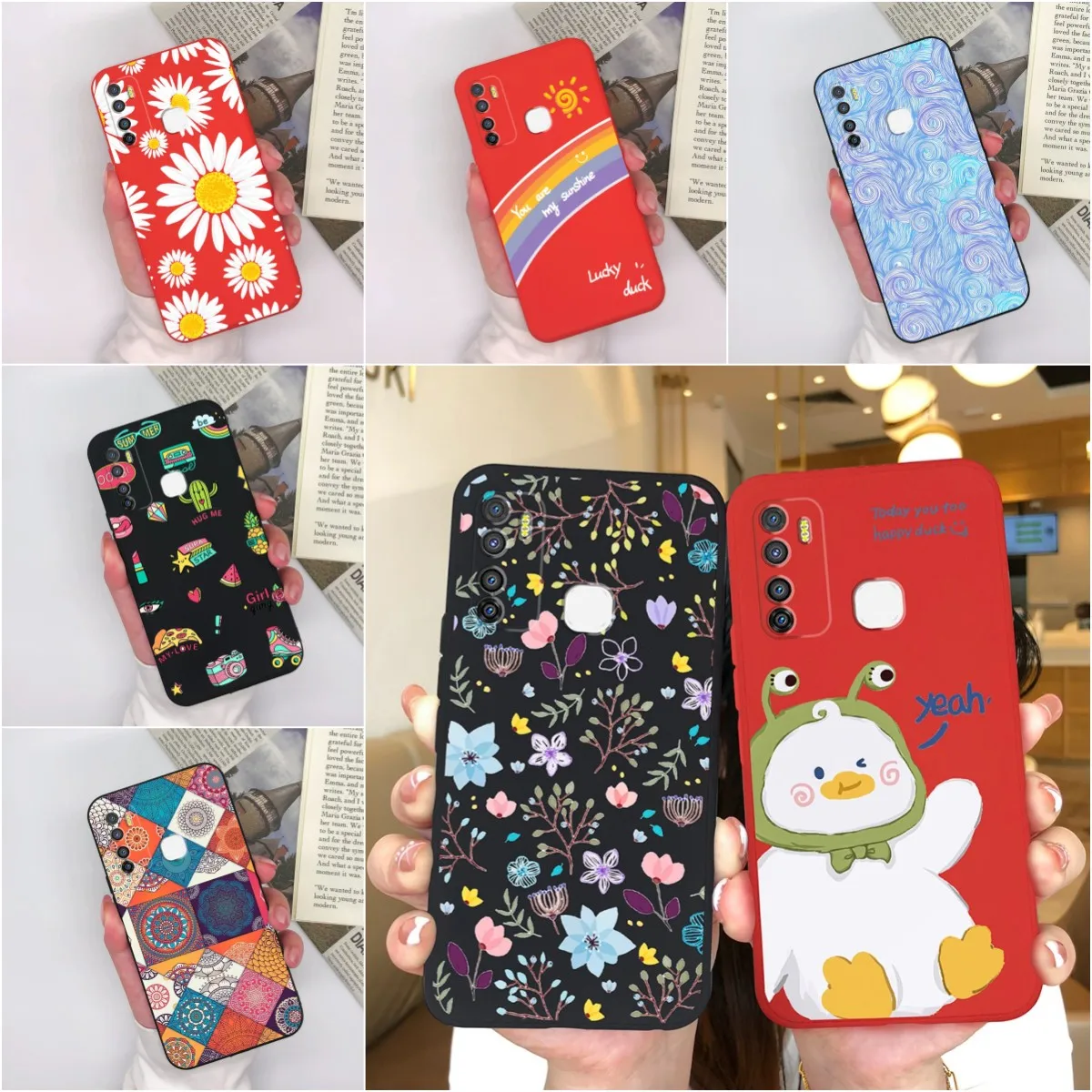 Per Infinix Hot 9 Play Custodia Per Telefono Funda Fashion Design Cover Mobile Antiurto In Silicone Morbido Opaco Per Infinix Hot 9 Pro Coque