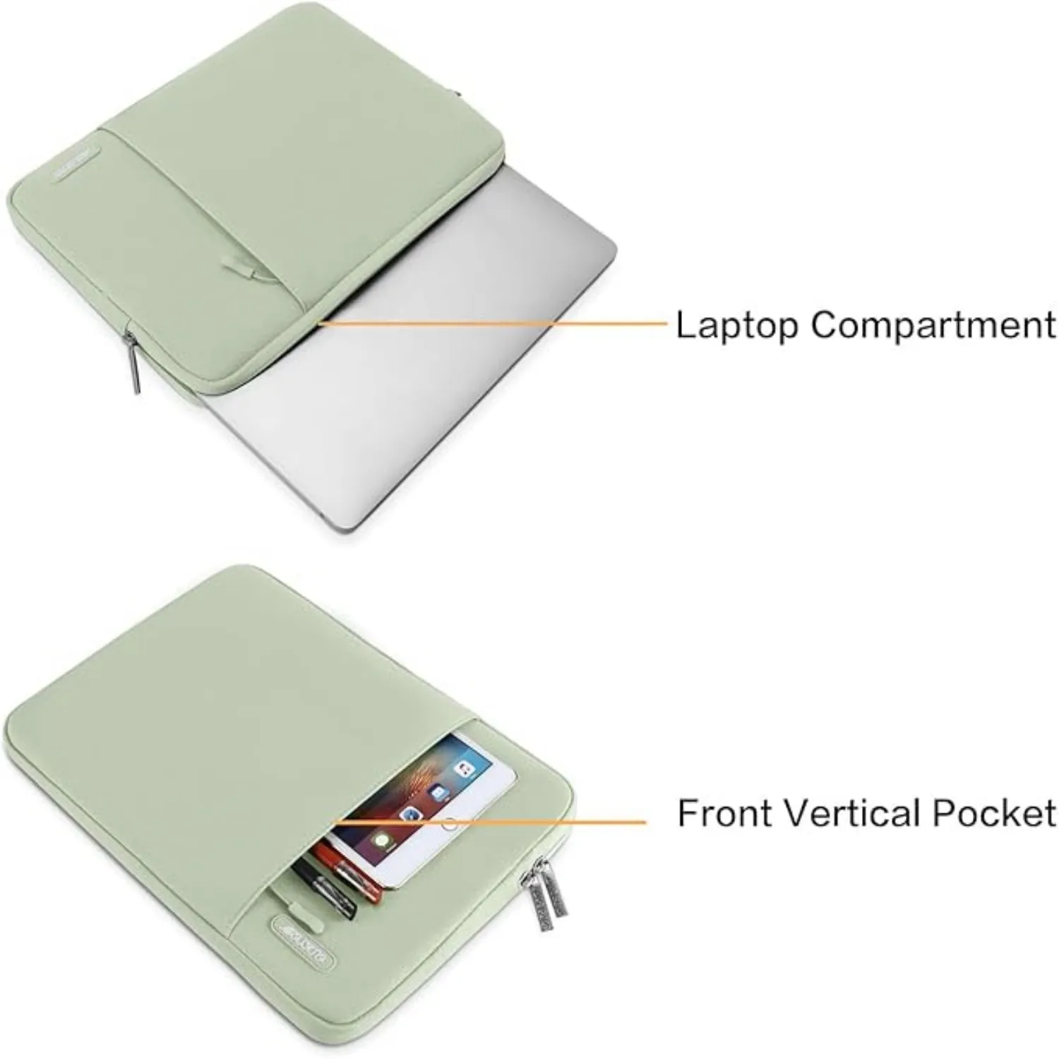 MOSISO Laptop Sleeve Bag Compatible with MacBook Air/Pro, 13-13.3 inch Notebook, Compatible with MacBook Pro 14 inch M3 M2 M1 6
