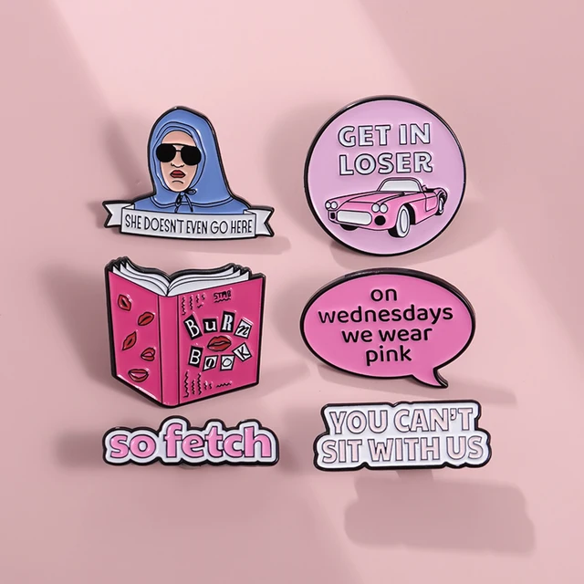 Burn Book Mean Girls KissFashion Badge Brooch Pin Accessories For Clothes  Backpack Decoration gift 58mm - AliExpress