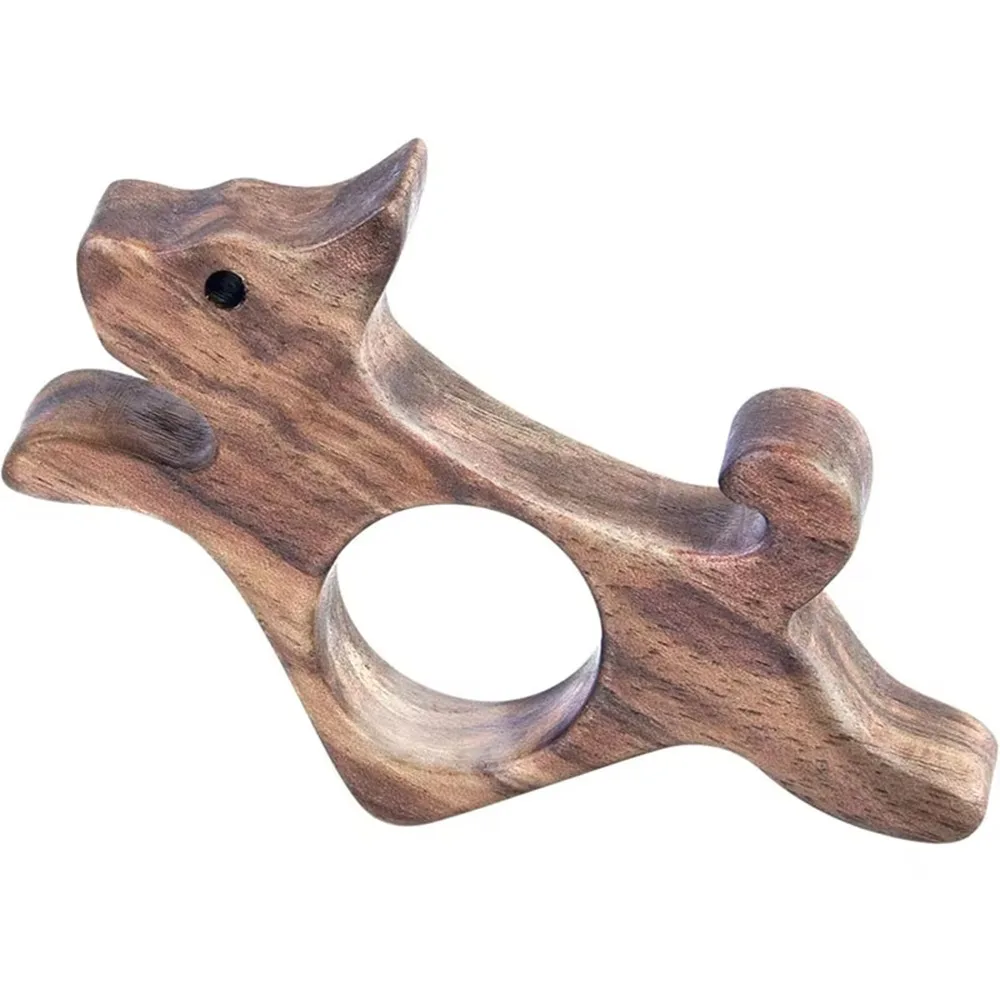 Cute Cat Dog Shape Wooden Book Page Holder Thumb Wood Book Holder Reading Bookmark Pages Guide Marker Marking Sign