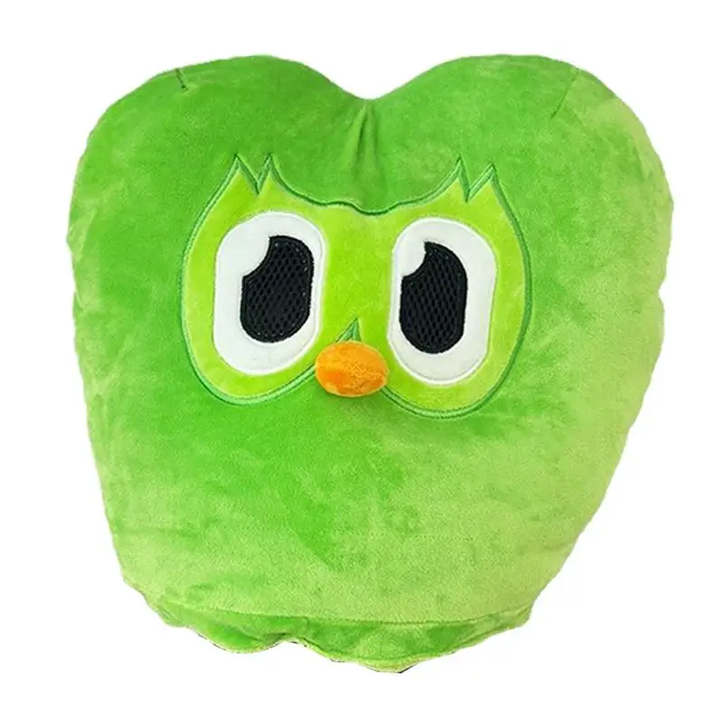 

Зеленый Duolingo головной убор с совами плюшевая шляпа двойная Сова головной убор Мультяшные животные маска головной убор шляпа Косплей Вечеринка платье аксессуары